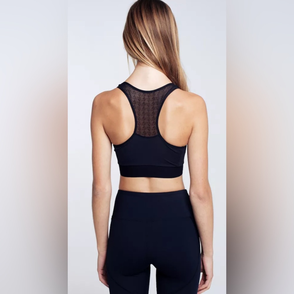 NWT [RectoVerso] Eclips Sportstop Black Crop Top Sports Bra Women's Sz S or M - Picture 4 of 11
